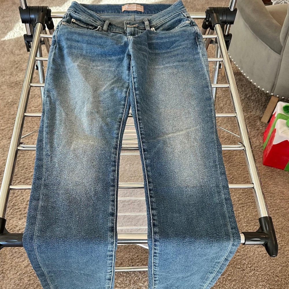 Seven7 Jeans Luxe Vintage Roxanne Ankle Distressed size 26